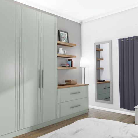 Replacement Wardrobe Doors, Bedroom Cupboard Doors, Built In Wardrobe Doors, Guest Wardrobe, Almira Design, Baby Cupboard, Fitted Wardrobes Bedroom, Bedroom Wardrobe Ideas, Built In Wardrobes