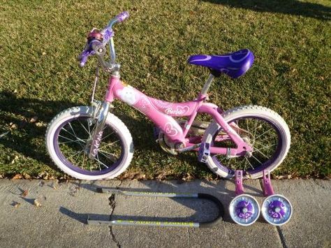 Barbie bike in pink of course. Barbie Bike, Barbie Kids, Childhood Nostalgia, Inspo Board, Bike Helmet, Kids Bike, Time Machine, Barbie Girl, The Good Old Days