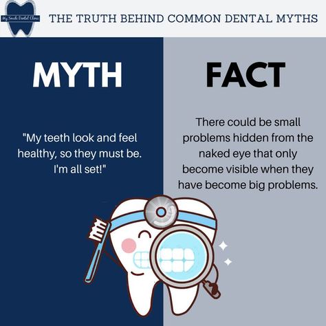 Busting some common Dental Myths! Call now and book your appointment. Dental Myths And Facts, Dentist Advertising, Myth And Fact, Dentist Social Media, Dental Quotes, Dental Advertising, Dental Social Media, Dental Posts, Dental Tips