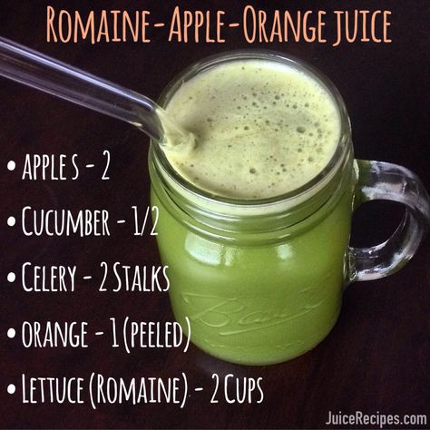 I never thought I would enjoy drinking romaine lettuce juice...Until I tried this recipe. SO delicious and SO healthy! YUM! Lettuce Juice Recipe, Juicing Recipe, Juice Smoothies Recipes, Juicy Juice, Healthy Green Smoothies, Juicer Recipes, Healthy Juice Recipes, Cleanse Recipes, Juice Recipe