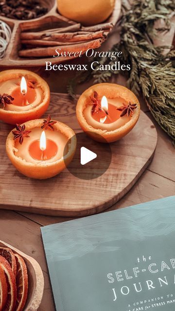 Orange peel candle