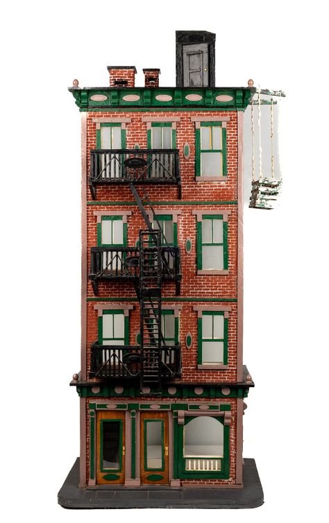 Four Story Tenement House Dollhouse Dollhouse Apartment Building, Victorian Floor Plans, Old High School, Small Apartment Building, Abandoned Property, Credit Card Processing, Beautiful Streets, Business Checks, Old Buildings