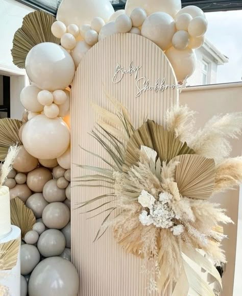 Bloom Wedding, Simple Birthday Decorations, Baby Shower Deco, Outdoor Baby Shower, Wedding Backdrop Decorations, Arch Decoration Wedding, Balloon Arrangements, Birthday Party Theme Decorations, Boho Bridal Shower