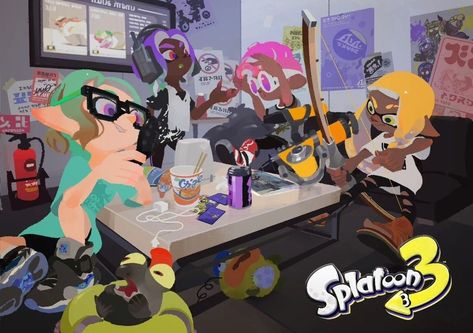 Nintendo Splatoon, Splatoon 2 Art, Splatoon 3, Anniversary Art, Nintendo Art, Game System, Squid Games, Art Style Inspiration, Splatoon