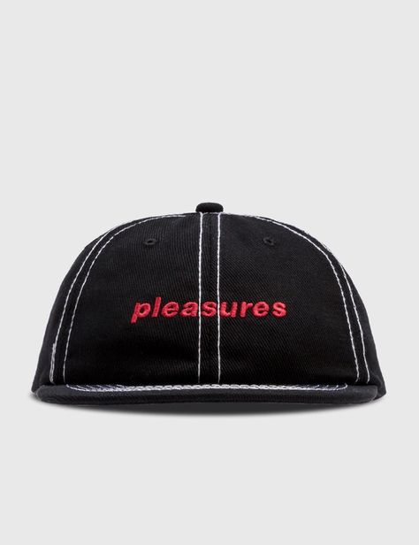 Pleasures Iris 6 Panel Cap 6 panel style Adjustable snap back closure Center logo embroidery Contrast stitching details Flat brim Color: Black Approximate dimensions: Brim Width: 7cm Crown Height: 16cm Circumference: 58cm Cotton Curated Fashion, Center Logo, Cap For Men, 6 Panel Cap, Panel Hat, Women Lifestyle, Home Lifestyle, Snap Back, Snap Backs