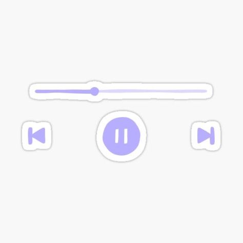 Pastel Purple Music Aesthetic, Play Button Aesthetic, Purple Aesthetic Things, Pastel Purple Stickers, Purple Music Icon, Purple Music Aesthetic, Purple And White Aesthetic, Season Wallpapers, Music Widget