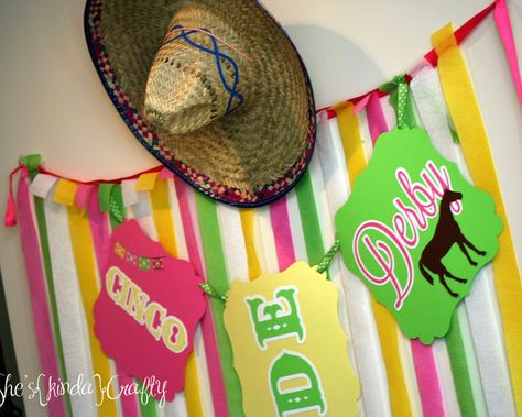 Kentucky Derby meets Cinco de Mayo perfect for this year! Cinco De Mayo Party Ideas, Kentucky Derby Theme, Kentucky Derby Horses, Hosting Parties, Derby Ideas, Ky Derby, Derby Horse, Activity Director, Run For The Roses