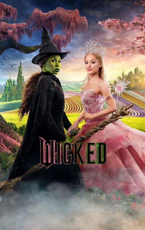 Ariana Grande Poster, Wicked Movie, Elphaba And Glinda, Ariana Grande Album, Glinda The Good, Wicked Musical, Glinda The Good Witch, Cynthia Erivo, Greta Gerwig