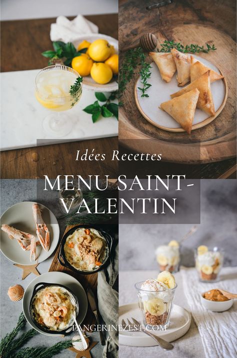 Idées recettes pour un Repas de Saint-Valentin Menu St Valentin, Diner