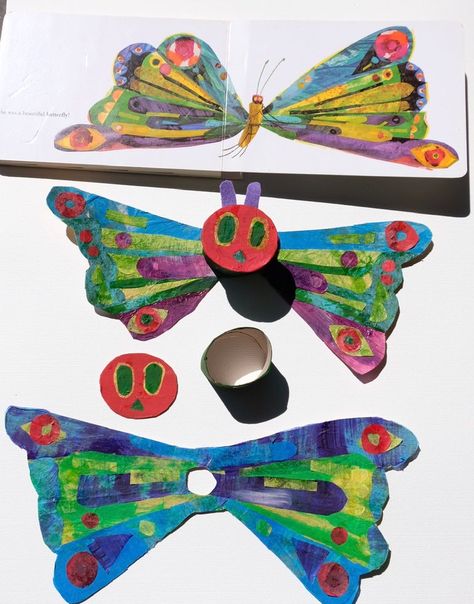 Hungry Caterpillar Butterfly Craft, Caterpillar Butterfly Craft, The Very Hungry Caterpillar Butterfly, Very Hungry Caterpillar Butterfly, Hungry Caterpillar Butterfly, Caterpillar Butterfly, Caterpillar Art, Hungry Caterpillar Craft, Caterpillar Book