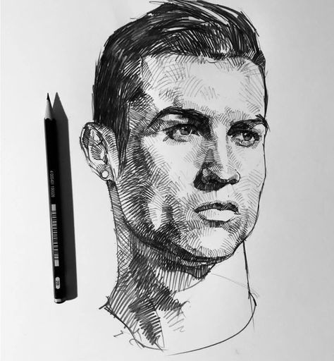 ArtStation - Cristiano Ronaldo, Mad At Art Drawing Body Proportions, Biro Art, Pencil Sketch Portrait, Amazing Spiderman Movie, Pencil Sketch Images, Human Figure Drawing, Beautiful Art Paintings, Kpop Drawings, Portrait Sketches