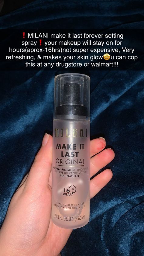 Milano Setting Spray, Milani Setting Spray, Best Setting Spray, Flawless Face Makeup, Simple Makeup Tips, Hair And Makeup Tips, Face Beat, Makeup Product, Makeup Needs