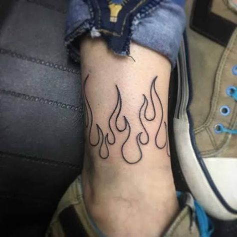 Fire Fighter Tattoos, Koi Fish Drawing, Arm Drawing, Flame Tattoos, Cool Tattoo, Fire Tattoo, B Tattoo, Ankle Tattoo, Skin Art