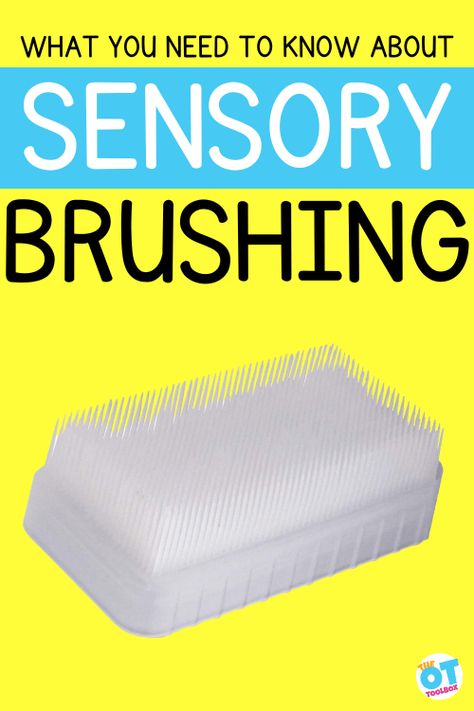 Wilbarger Brushing Protocol, Proprioceptive Input, Deep Pressure, Sensory Input, Sensory Therapy, Sensory Diet, Sensory Rooms, Sensory Tools, Funny Feeling