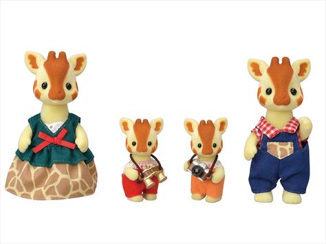 Highbranch Giraffe Family | Sylvanian Families Calico Critters Families, Giraffe Family, Sylvanian Family, Dollhouse Toys, Calico Critters, Vintage Tools, Baby Brother, Sylvanian Families, Baby Sister