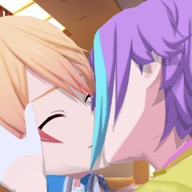 Ruikasa Bottom Rui, Ruikasa Art Kiss, Ruikasa Matching Pfp, Ruikasa Kiss, Ruikasa Matching Icons, Kiss Art, Losing Faith In Humanity, Losing Faith, Colorful Stage