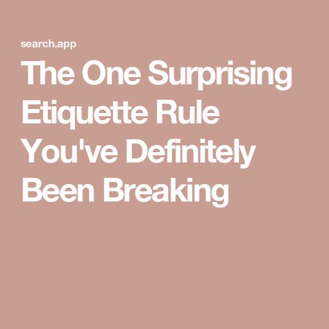 The One Surprising Etiquette Rule You've Definitely Been Breaking Etiquette Dinner, Table Setting Etiquette, Salmon Potato, Waffle Cookies, Lunch Appetizers, Lasagna Pasta, Table Manners, Rice Ingredients, Grilling Tips