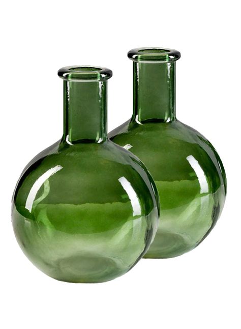 PRICES MAY VARY. BOTTLE VASE - Simple and sophisticated, this circular bottle vase with a tall slim neck is made of glass making it transparent to showcase its interior decorations. MINIMALIST DECOR - Style this vase with few stems of fresh, or dried flowers, or perhaps some green branches. Also works great as a stunning standalone piece. VERSATILE - Set it atop your mantel, console table, sideboard or shelf with other accent pieces to decorate your space. A great centerpiece for coffee table, d Round Glass Vase, Slim Neck, Coffee Table Centerpieces, Garden Vases, Contemporary Vases, Live Set, Vintage Bulb, Table Shelf, Vases For Sale