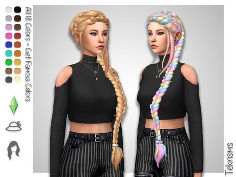 Long intricate hair with decorative pearls. Inspired by Nadia from The Arcana game.  Found in TSR Category 'Sims 4 Sets' Ts4 Mods, Sims 4 Anime, The Arcana, Pelo Sims, Extra Long Hair, Sims 4 Mm Cc, Sims 4 Game Mods, Sims 4 Cc Folder, Sims 4 Characters