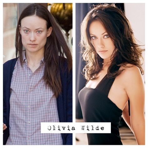 Olivia Wilde no makeup before and after. Celebs Without Makeup, Celebrity Costumes, Makeup Before And After, Celebrities Then And Now, Celebrities Before And After, Power Of Makeup, Makeup Transformation, No Makeup, Olivia Wilde