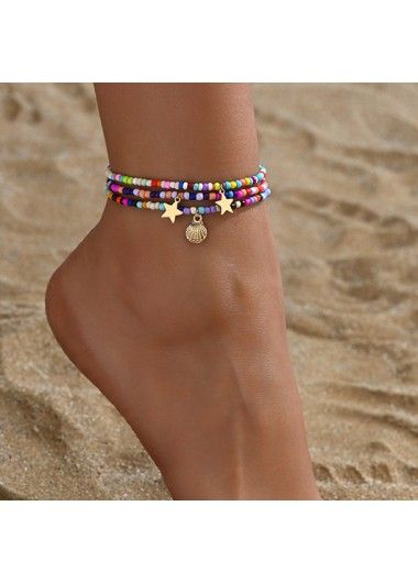 Multi Color Beaded Shell Anklets Set on sale only US$8.98 now, buy cheap Multi Color Beaded Shell Anklets Set at Rosewe.com Anklet Size Chart, Casual Anklets For Summer Parties, Casual Summer Party Anklets, Multicolor Anklets For Beach In Spring, Casual Colorful Beads Anklets For Spring, Casual Colorful Beaded Anklets For Spring, Casual Colorful Beaded Spring Anklets, Spring Casual Beaded Anklets, Trendy Beaded Anklets For Summer