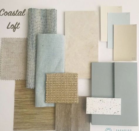 Coastal Loft, Beach House Colors, Beach House Interior Design, House Color Palettes, Beach House Interior, Coastal Living Room, Style Loft, Coastal Interiors, Residential Interior Design