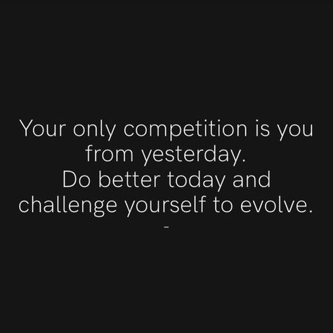 mindset monday 🍀🤩🤍💥 you are YOUR own competition you DON’T have the same goals, dreams, and ambitions as anyone else your mindset should always be: you vs. you your only competition is you from yesterday trying to be a better YOU for today, tomorrow, and the future just like Matthew McConaughey said “My hero is myself.” “Every day, every week, every month, and every year of my life. My hero is always ten years away. I’m never gonna be my hero. I’m not gonna attain that. I know I’m... Your Only Competition Is You, Mindset Monday, A Better You, Never Gonna, Matthew Mcconaughey, Every Month, How To Better Yourself, My Hero, For Today