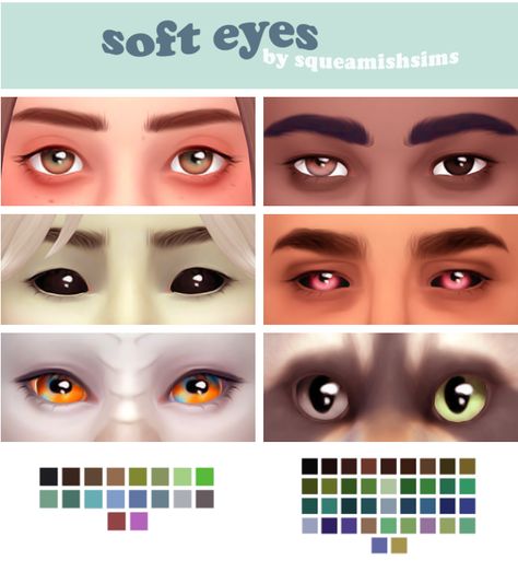 Soft Eyes by Squeamishsims [#ts4_adult_body] [#ts4_child_body] [#ts4_toddler_body] Sims 4 Default Eyes Infants, Sims 4 Maxis Eyes, Ts4 Mm Cc Skin, Ts4 Eye Default, Sims 4 Cc Eyes Infants, Ts4 Infant Cc Eyes, Sims 4 Eyes Override, Sims 4 Cc Blind Eyes, Sims 4 Cc Eye Color Default Replacement