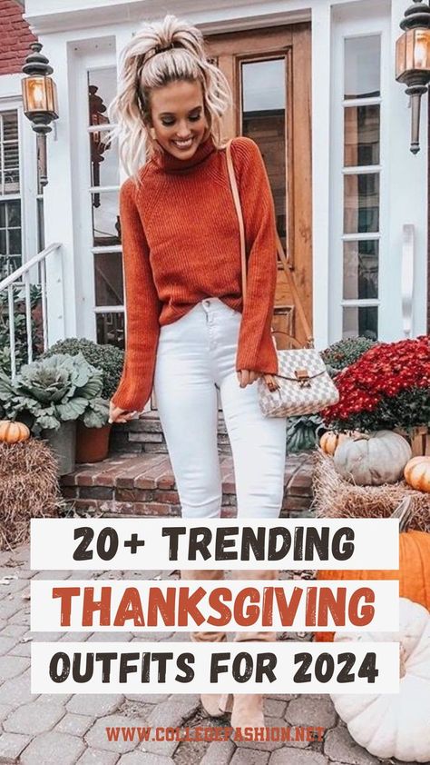 thanksgiving outfit ideas for women 2024 Dinner Fall Outfit, Fall Outfits For Thanksgiving, Outfits For Thanksgiving Dinner, Thanksgiving Looks Outfits, Preppy Thanksgiving, Host Outfit, Thanksgiving Outfits Women Casual, Women Thanksgiving Outfit, Outfit Ideas For Thanksgiving