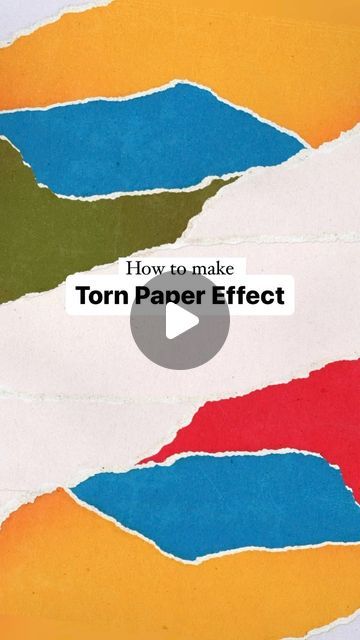 LEEDIA on Instagram: "Here’s how made this torn paper effect in Illustrator, paper texture added in Photoshop. ✌🏼 . Hope this helps! . . #howto #design #graphicdesign #designtool #designtutorial #designtips #illustrator #photoshop" Paper Torn Design, Ripped Paper Design, Torn Paper Design, Paper Texture Photoshop, Analogue Collage, Torn Paper Effect, Paper Effect, Photoshop Textures, Design Hack