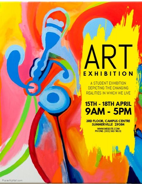 Art Exhibition Flyer Art Contest Poster Design, Art Flyer Ideas, Invitation For Art Exhibition, Art Exhibit Poster Design, Poster Design Art Exhibition, Art Invitation Design, Artist Exhibition Poster, Poster For Exhibition, Art Contest Poster