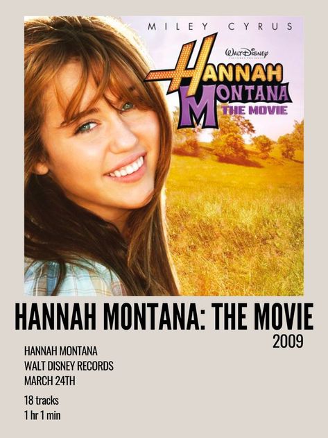 Hannah Montana Miley Cyrus, Hannah Montana The Movie, Polaroid Album, Aesthetic Polaroid, Miley Stewart, Billy Ray Cyrus, Billy Ray, Hannah Montana, Movie Soundtracks