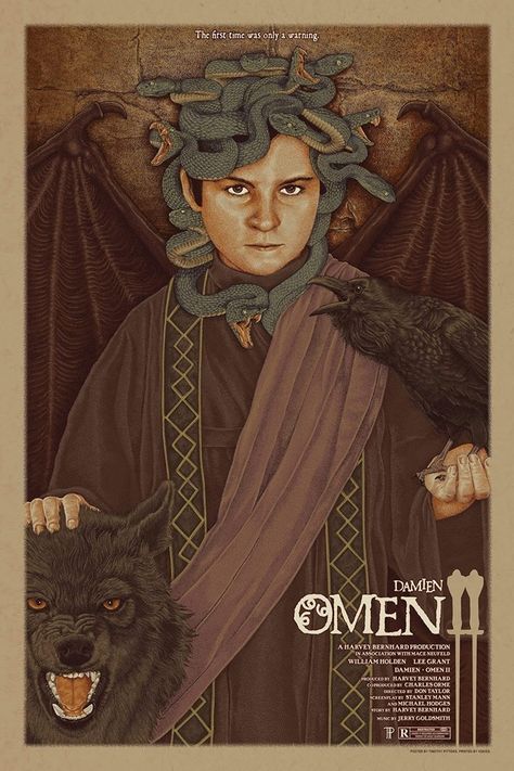 Damien Omen Ii, Damien Thorn, 70s Films, Night Gallery, Sympathy For The Devil, The Omen, Best Movie Posters, Star Trek Original, Horror Monsters