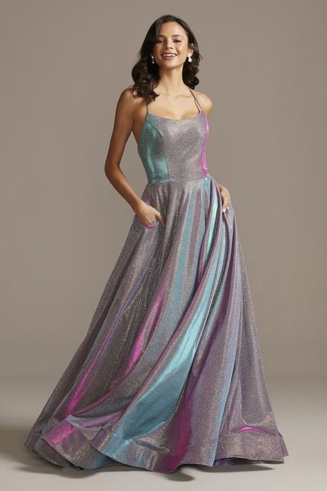 5129a5ddcd0dcd755232baa04c231698desc52159686ri Holographic Prom Dress, Shimmer Gowns, Iridescent Prom Dress, Glitter Prom Dress, Glitter Wedding Dress, Iridescent Dress, Prom 2020, Wedding Dress Sequin, The New Me