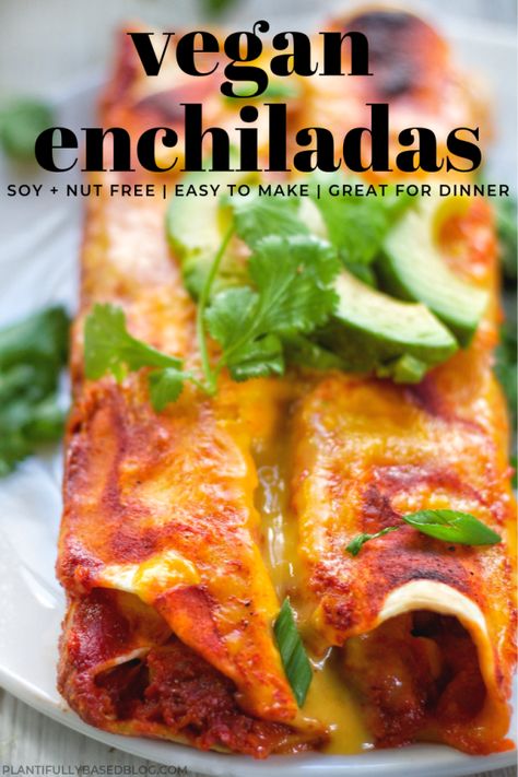 Black Bean Potato, Corn Enchiladas, Enchiladas Recipes, Tortilla Recipes, Vegan Enchiladas, Homemade Enchilada Sauce, Vegan Mexican Recipes, Diner Recept, Mexican Dinner