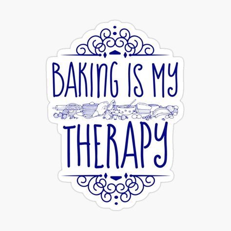 Therapy Stickers, Baker Quotes, Plastic Stickers, Personalized Water Bottles, Transparent Stickers, Sticker Design, Awesome Products, Vinyl Sticker, Keep Calm Artwork