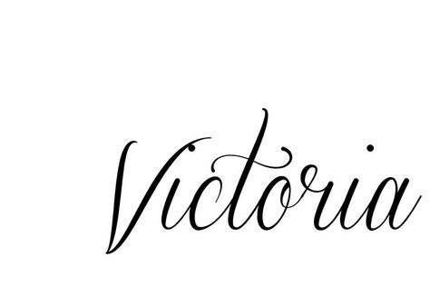 Victoria Wallpaper, Victoria Tattoo, Victoria Name, Victorian Fonts, Clean Font, Bible Tattoos, Decorative Fonts, Tattoos With Kids Names, Cool Signatures