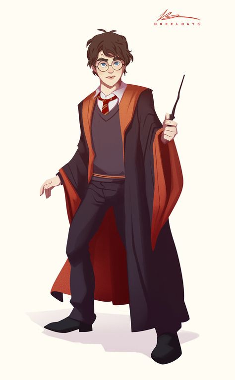 Harry Potter Character Art, Harry Potter Characters Drawings, Harry Potter Character Design, Harry Potter Animated, Mystical Characters, Harry Potter References, Classe Harry Potter, Harry Potter Character, Harry Potter Cartoon