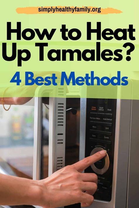 Tamales are one of those foods that taste best when eaten fresh. Simply Healthy Family says you don’t have to worry about eating leftover Tamales. We have 4 great methods to show you how to reheat them and they will taste just as good and you will enjoy them. Whether you steam them, heat them in the oven or microwave or deep fryer you will find each method will give you delicious Tamales. So download our report here and enjoy… #tamales #reheattamales #delicoustamales Reheating Tamales, Steaming Tamales, How To Reheat Tamales, Food Advice, Food Staples, Healthy Families, Preserving Food, Eat Right, How To Stay Healthy