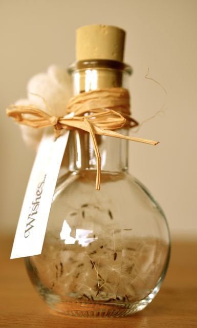 Wish Jar, Anniversaire Harry Potter, Dandelion Wish, Cadeau Diy, Make A Wish, Glass Bottle, Homemade Gifts, Craft Gifts, Cute Gifts