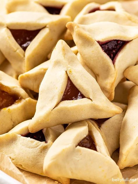 Hamatashin Cookies, Jewish Cookies Recipes, Hamantashen Cookies, Easy Cookies Recipes, Jewish Cookies, Hamantaschen Cookies, Hamantaschen Recipe, Festive Baking, Quick Baking