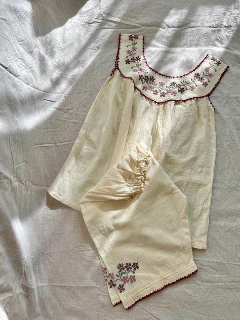 Embroidered Pajamas, Womens Pajama, Top Shorts Set, Women Pajamas, Cotton Sleepwear, Boring Clothes, Natural Fabric, Clothes Sewing Patterns, Womens Pyjama Sets