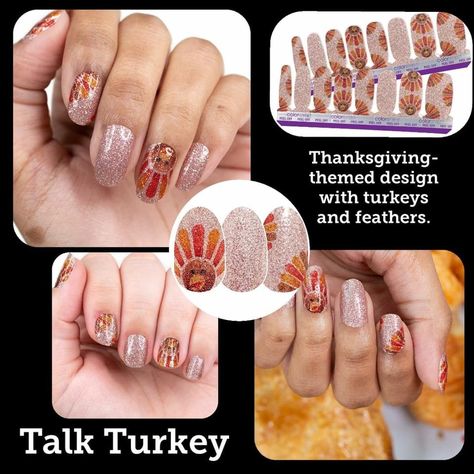 Turkey Design, Nail Polish Strips, Color Street, Brown Orange, Orange Yellow, Brown Gold, Press On Nails, Womens Makeup, Feathers