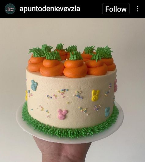 Carrot Cake Design, Carrot Cake Decorating Ideas, Carrot Birthday Cake, Easter Cake Designs, Icing Cake Design, Carrot Cake Decoration, Dq Cakes, Easter Cake Decorating, Carrot Cakes