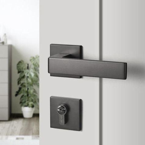 Door Hardware – Level Decor Modern Door Locks And Handles, Room Door Handles, Door Locks And Handles, Door Lock Design, Modern Door Handle, Door Knobs Interior, Modern Door Handles, Handles For Doors, Wooden Door Handle