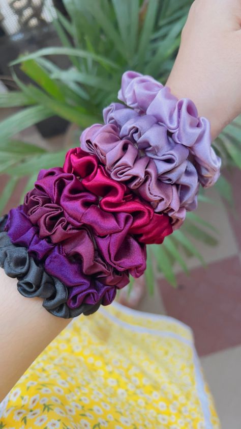 Shade of purple scrunchie Purple Scrunchie, Shade Of Purple, Shades Of Purple, Scrunchies, Shades, Purple