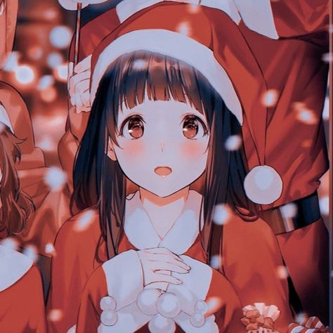 Christmas Anime Matching Pfp, Christmas Profile Pictures, Matching Christmas Pfp Friends, Pfp Matching, Anime Christmas, Christmas Matching, Friend Anime, Christmas Icons, A Silent Voice