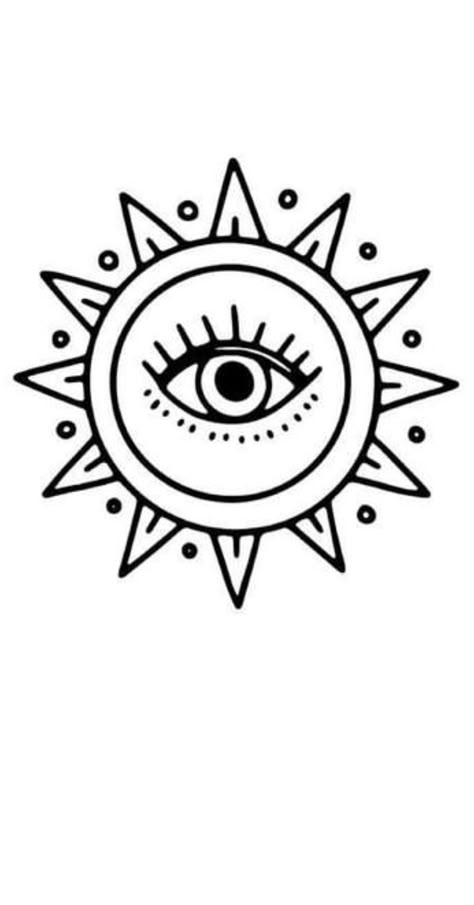 Evil Eye Doodle, Evil Eye Henna, Evil Eye Drawing, Hippie Doodles, Traditional Tattoo Outline, Creative Mandala, American Traditional Tattoo Ideas, Evil Eye Tattoo, Traditional Tattoo Ideas