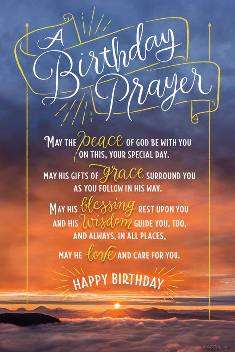 "Birthday Prayer Poem" | Birthday eCard | Blue Mountain eCards Birthday Prayer Wishes, Spiritual Birthday Wishes, Happy Birthday Prayer, Christian Birthday Wishes, Inspirational Birthday Wishes, Happy Birthday Wishes For A Friend, Birthday Verses, Woord Van God, Birthday Prayer