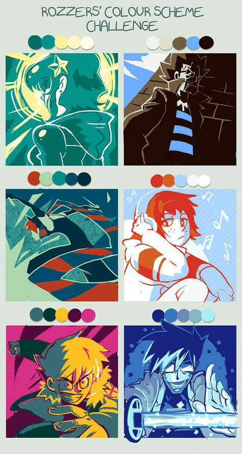 One Color Art Challenge, Color Scheme Challenge, Rozzers Color Scheme Challenge, Color Palette Challenge Art, Color Palette Art Drawing, Color Pallete Challenge, Color Scheme Drawing, Color Schemes Art, Color Palettes Art